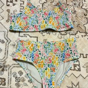 SHEIN Multicolor Floral Kids Bikini
